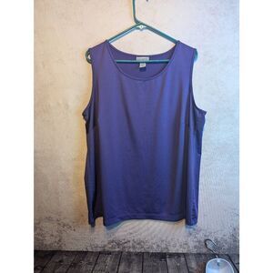 Catherine's stretchy purple tank top 1x